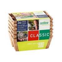 Pack de 3 planches de 8 pots biodégradable diam 6cm