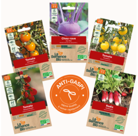 Photo de PAQ de PACK 5 SACHETS ANTI-GASPI Légumes pour l'apéro - La Semence Bio