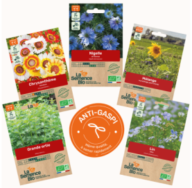 Photo de PAQ de PACK 5 SACHETS ANTI-GASPI Fleurs et engrais verts - La Semence Bio