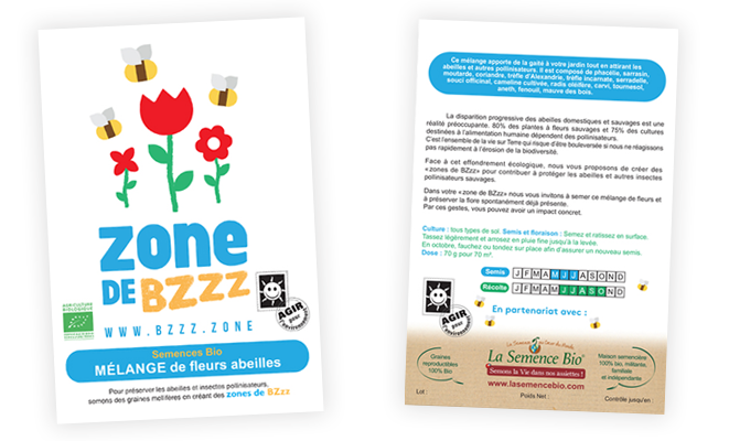 zone de BZzz - mélange de fleur abeilles- bio