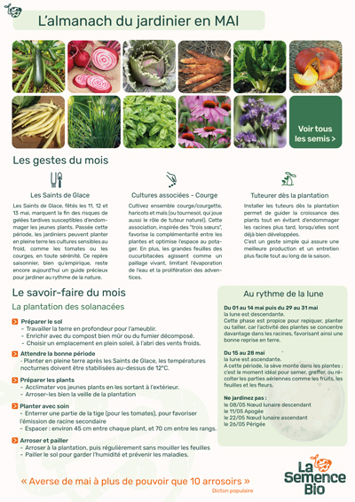 almanach du potager - mai